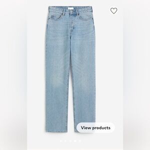 WORN ONCE H&M straight high jeans